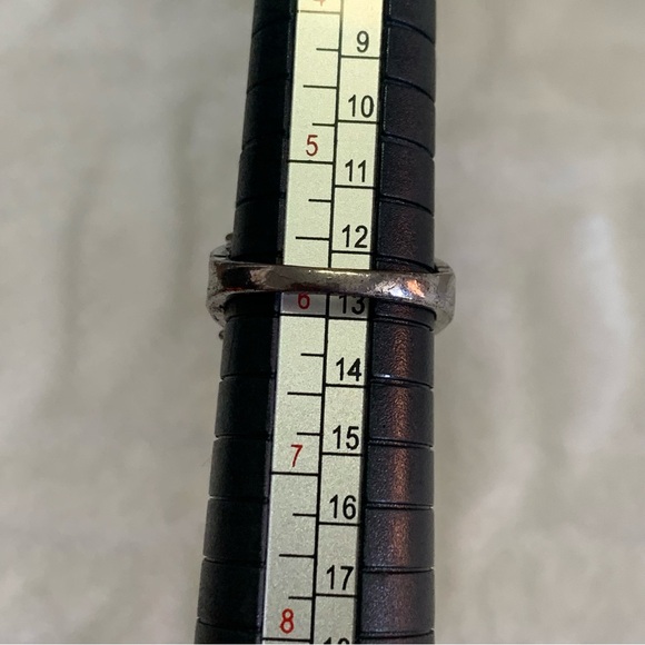 Fashion statement ring silver plate marcasite. - Picture 6 of 6